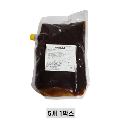 [무배] 바베큐양념소스 2kg x 5봉 (1박스)
