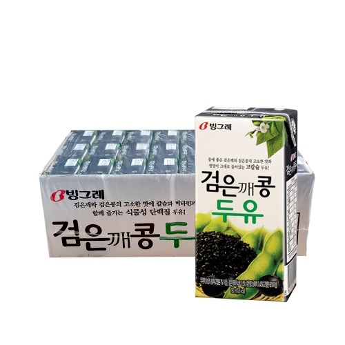 (무료배송) [빙그레] 검은깨 콩두유 190ml x 24팩 (1박스) / 48팩 (1박스)