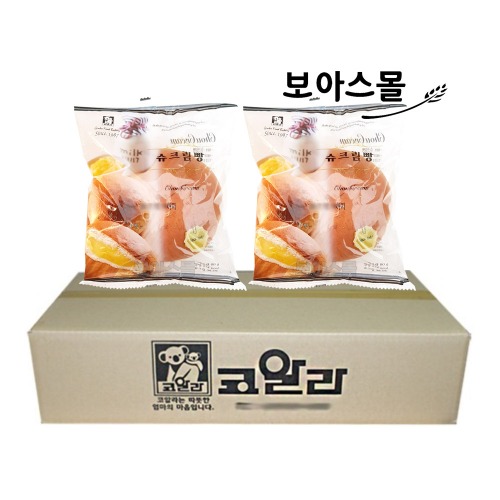(무료배송) 코알라빵 슈크림빵 40개 1박스