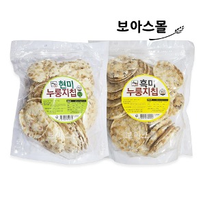 소담푸드 현미 누룽지칩 200g + 흑미 누룽지칩 200g