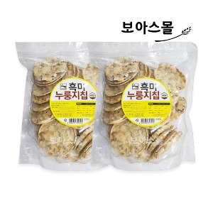 소담푸드 흑미 누룽지칩 200g x 2개