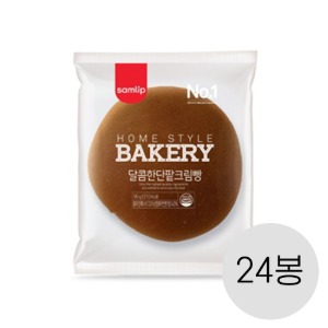 [삼립간식빵] 단팥크림빵 90g x 24봉 (2일후출고)