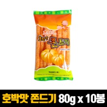 에코푸드 호박맛 쫀디기 (설탕) 80g x 10봉