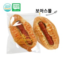 [보아스제과] 수제빵 제과점빵 소세지빵(핫소스) 75g x 10개